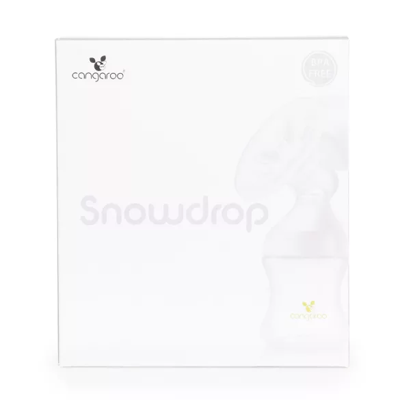 Cangaroo Snowdrop Kézi mellszívó cumisüveggel - Fehér-Zöld