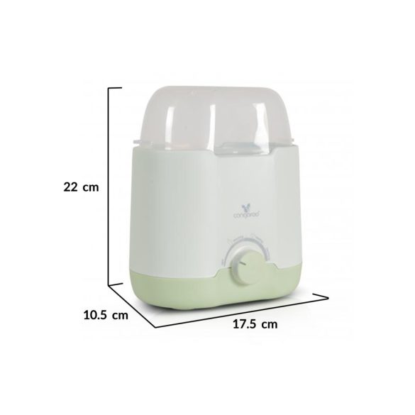Cangaroo Bollente 3in1 dupla cumisüveg melegítő és sterilizáló (17,5x10,5x22 cm) - Zöld