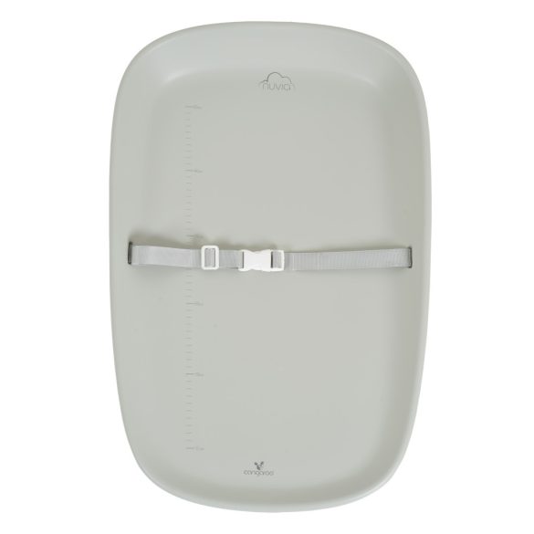 Cangaroo Nuvia szilikon pelenkázó alátét, biztonsági pánttal - Szürke