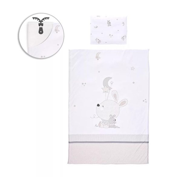 Lorelli 5 részes ágynemü garnitúra - Little Rabbits Grey