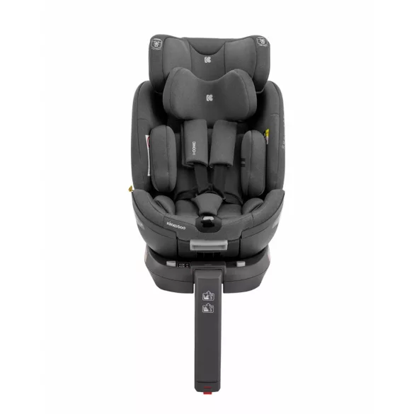 Kikkaboo gyerekülés i-Conic i-Size Isofix 40-150 cm sötétszürke