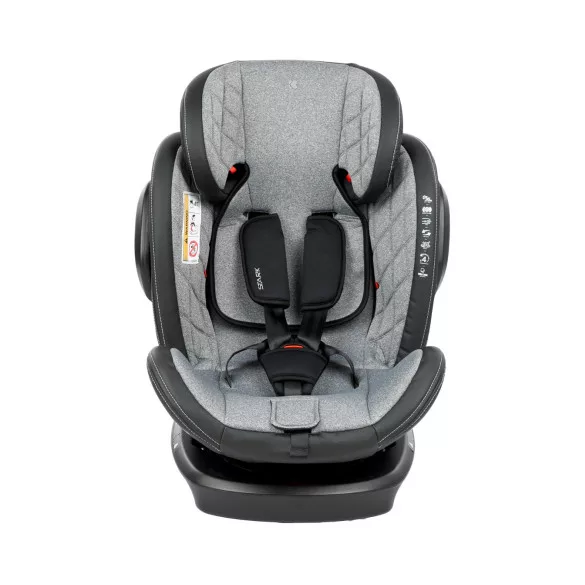 Kikkaboo gyerekülés Stark 360 Isofix 0-36 kg 2023 világosszürke