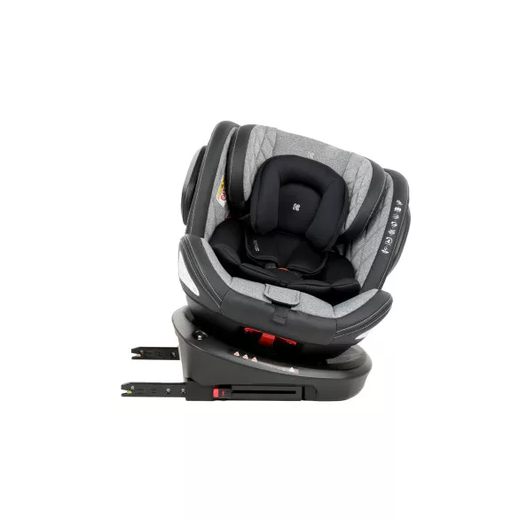 Kikkaboo gyerekülés Stark 360 Isofix 0-36 kg 2023 világosszürke