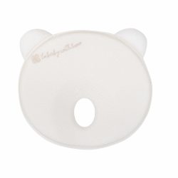   Kikkaboo párna - laposfejûség elleni memóriahabos ergonomikus Airknit  maci fehér