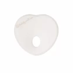   Kikkaboo párna - laposfejûség elleni memóriahabos ergonomikus Airknit  szív fehér