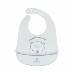 Kikkaboo elõke szilikon Bear with Me kék