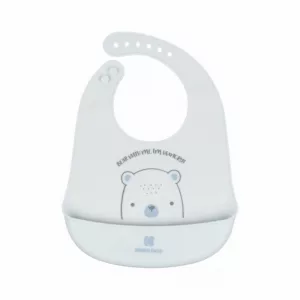 Kikkaboo elõke szilikon Bear with Me kék