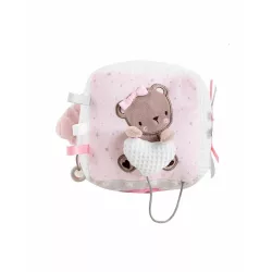   Kikkaboo készségfejlesztõ játékkocka plüss Dream Big pink