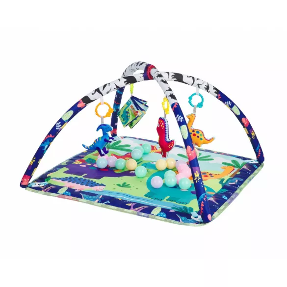 Kikkaboo játszószõnyeg  18 labdával  Dino Forest