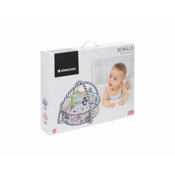 Kikkaboo játszószõnyeg 30 labdával  világ állatai