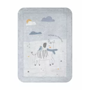 Kikkaboo takaró polár 80x110cm  zebra