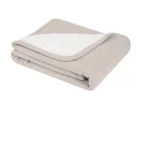 Kikkaboo takaró prémium pamut/sherpa kétoldalas 75x100cm Dream Big melange bézs