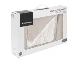 Kikkaboo takaró prémium pamut/sherpa kétoldalas 75x100cm Dream Big melange bézs