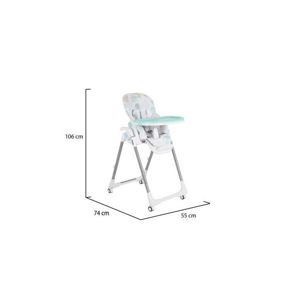 Moni Bueno multifunkciós etetőszék - Kék