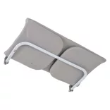 Cangaroo Magic Fold hordozható, összecsukható leesésgátló (150x33x46 cm) - Szürke