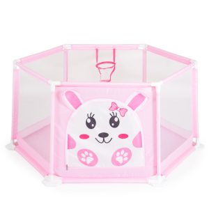 Moni Toys Labdamedence 50db színes labdával 146x65,5cm - Rózsaszín - Nyuszi