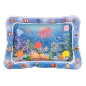 Moni Toys Vízzel tölthető interaktív játszószőnyeg  - Kék - Halacskák