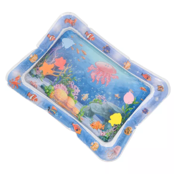 Moni Toys Vízzel tölthető interaktív játszószőnyeg  - Kék - Halacskák