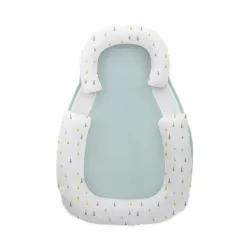   Kikkaboo babapozicionáló memóriahabos hypoallergén legurulás gátlós 60x40x8cm Menta háromszögek