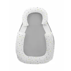   Kikkaboo babapozicionáló memóriahabos hypoallergén legurulás gátlós 60x40x8cm Szürke pöttyök
