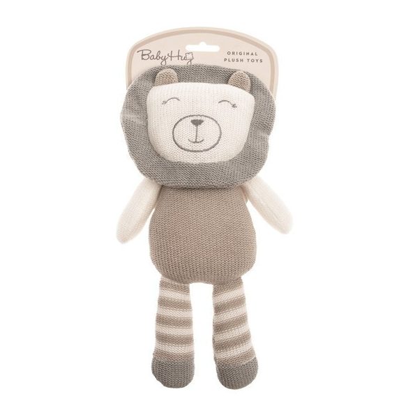 Baby Hug - Kötött oroszlán - 33 cm