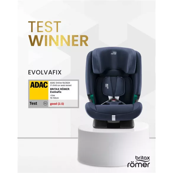 Britax Römer Evolvafix autósülés (76-150 cm) - Midnight Grey