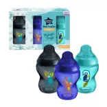 Tommee Tippee cumisüveg - CTN Midnight Jungle 3 db 260 ml kék