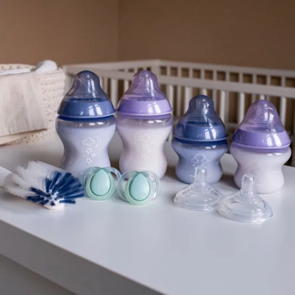 Tommee Tippee újszülött cumisüveg szett - CTN 9 db-os lila