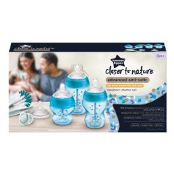   Tommee Tippee újszülött cumisüveg szett - Advanced Anti-Colic 9 db-os kék