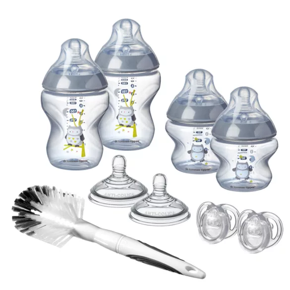 Tommee Tippee újszülött cumisüveg kezdõ szett CTN (9 db) szürke bagoly