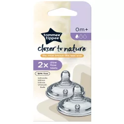 Tommee Tippee cumisüveg cumi CTN 2 db lassú folyású