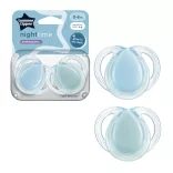 Tommee Tippee játszócumi CTN Night 2 db 0-6 hó pasztell