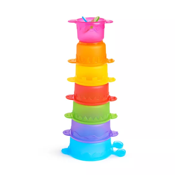 Munchkin fürdõjáték építhetõ Caterpillar Spillers 7db