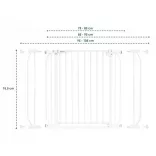 Lionelo Truus Slim biztonsági ajtórács-Fehér