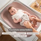 Nattou pelenkázó lap Softy 70x50cm pink