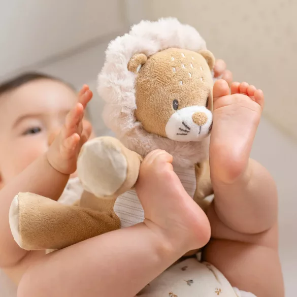 Nattou játék plüss 30cm Flo, Ernest and Oli - Ernest, az oroszlán