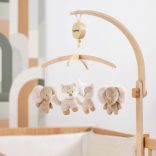 Nattou zenélõ-forgó plüss fa állvánnyal Flo, Ernest and Oli