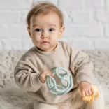 Nattou rágóka szilikon labda szett 2db  zöld-sárga