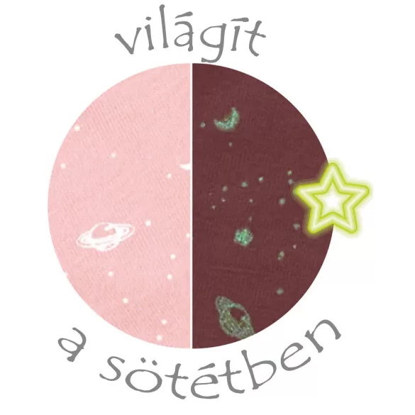 Nattou szundikendõ plüss foszforeszkáló Lapidou - Nyúl pink