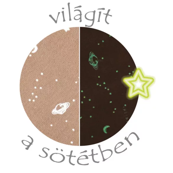 Nattou szundikendõ plüss foszforeszkáló Lapidou - Nyúl mocha