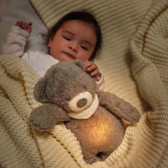 Nattou éjjeli fény zenélõ plüss Sleepy maci szürke