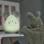 Nattou éjjeli fény szilikon 11cm Egér