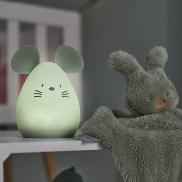 Nattou éjjeli fény szilikon 11cm Egér