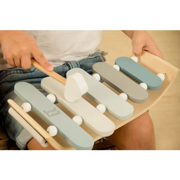 Label-Label Fából készült Xilofon - Kék