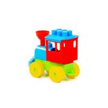 POLESIE műanyag mozdony SZÍNES