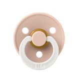 BIBS játszócumi - Colour natúr kaucsuk éjszakai 0-6 hó púderrózsaszín 1 db tasakban