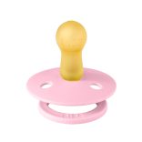 BIBS játszócumi - Colour natúr kaucsuk 6-18 hó babarózsaszín 1 db tasakban