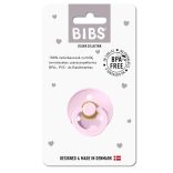 BIBS játszócumi - Colour natúr kaucsuk 6-18 hó babarózsaszín 1 db tasakban