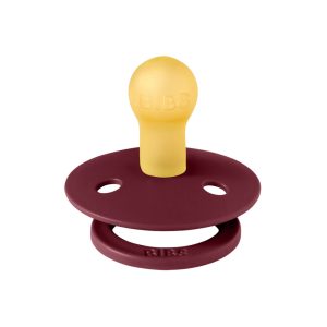 BIBS játszócumi - Colour natúr kaucsuk 6-18 hó bodzabogyó 1 db tasakban