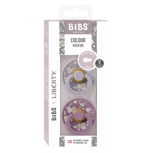 BIBS játszócumi - X Liberty Colour natúr kaucsuk 6-18 hó capel pasztellszürke 2 db